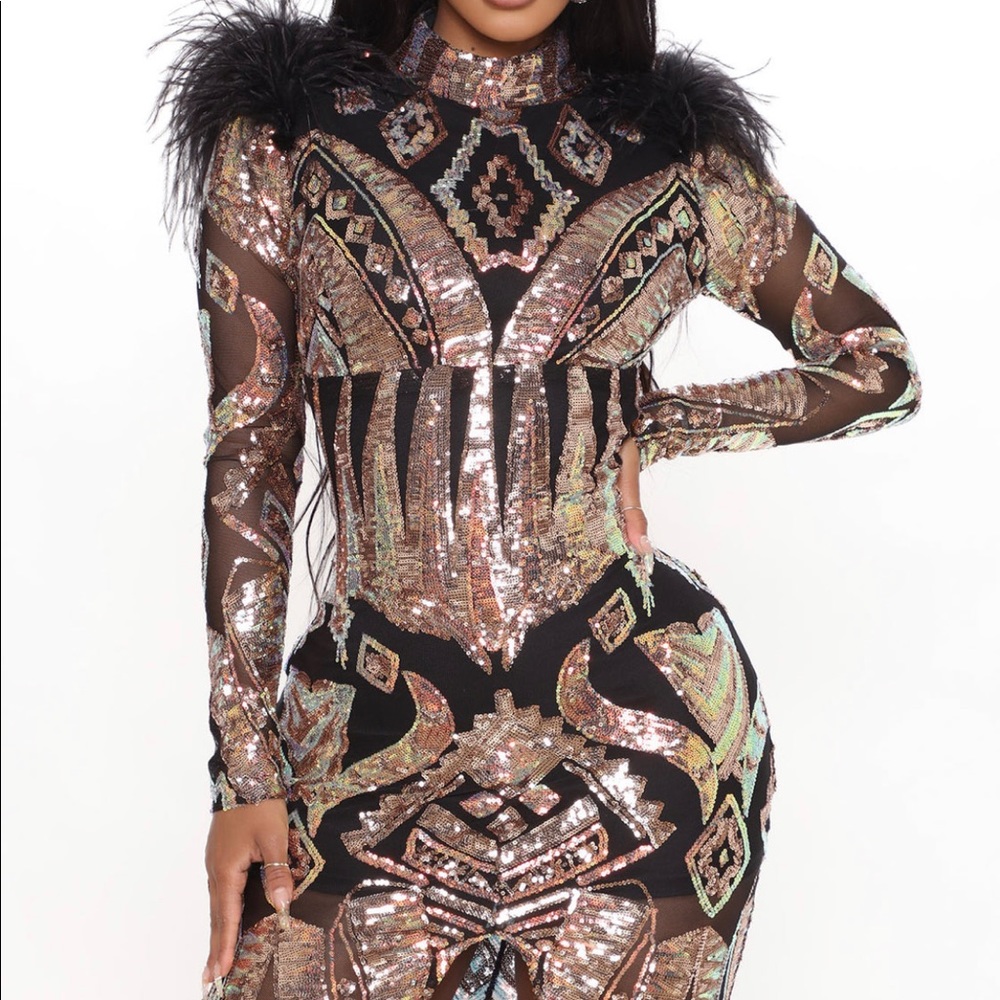 Entourage sequin maxi gown